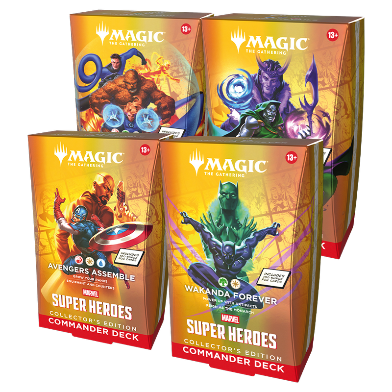 MTG MARVEL SUPER HEROES COMMANDER COLLECTORS EDITION SET OF 4 (6/17/26)