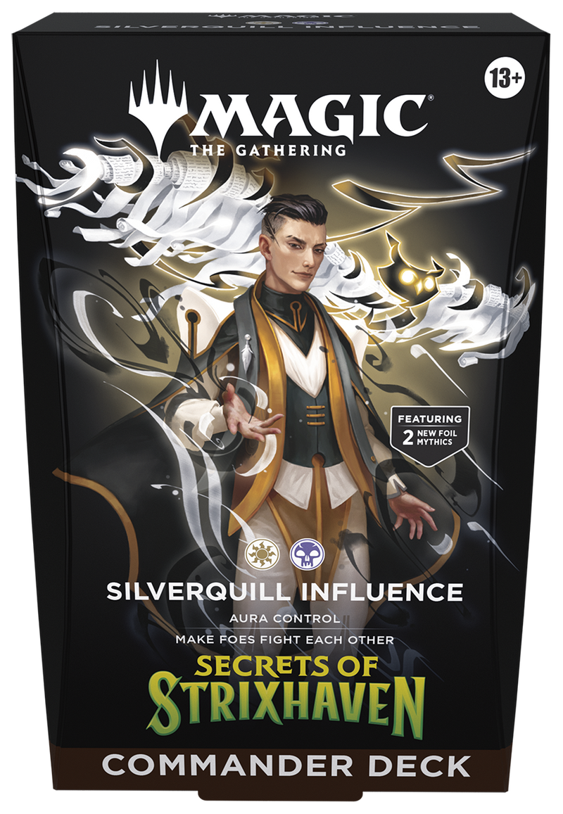 MTG SECRETS OF STRIXHAVEN COMMANDER: SILVERQUILL INFLUENCE (4/17/26)