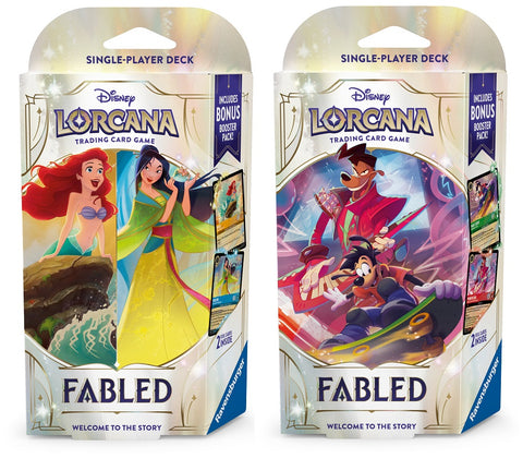 DISNEY LORCANA SET 9 FABLED STARTER SET OF 2