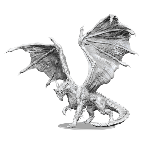 DND UNPAINTED MINIS ADULT BLUE DRAGON