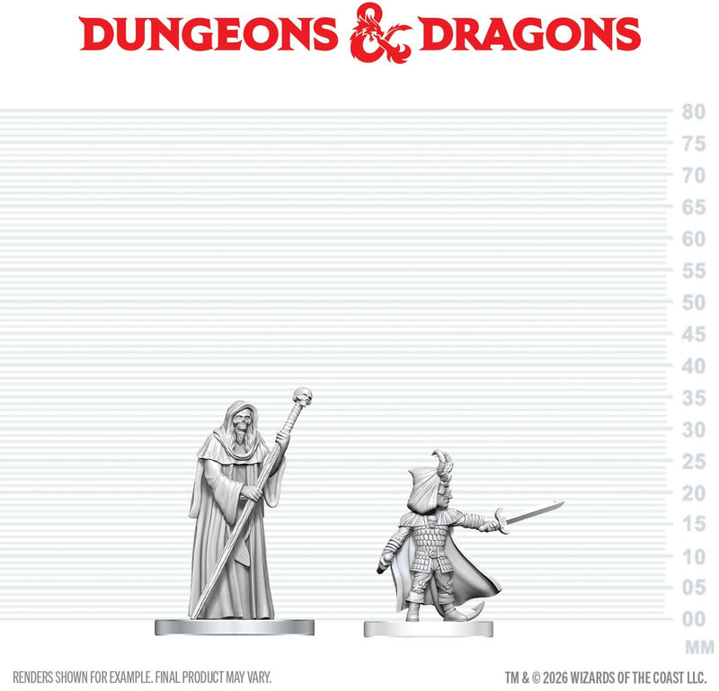 DND UNPAINTED MINIS WV29 CULTIST OF BHAAL & CULTIST OF MYRKUL