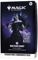 MTG FOUNDATIONS COMMANDER DECK - WRETCHED RANKS