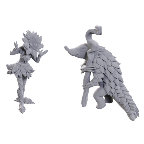 PF UNPAINTED MINIS WV25 SUNFLOWER LESHY AND FRUIT LESHY
