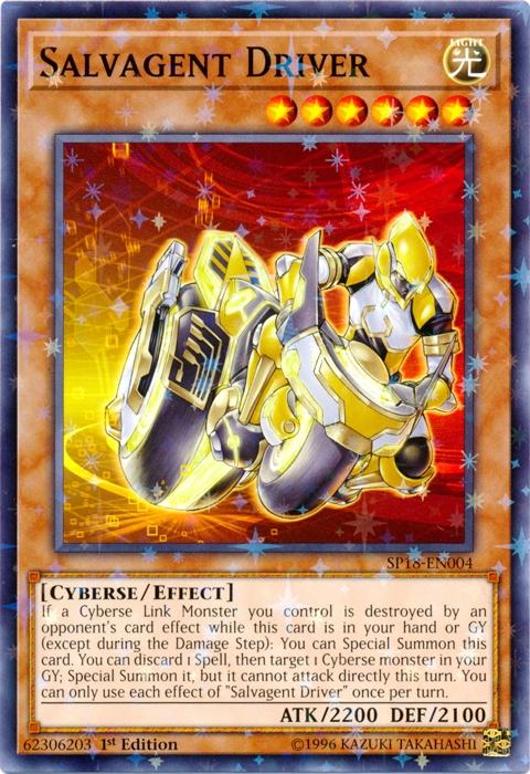 Salvagent Driver (Starfoil) [SP18-EN004] Starfoil Rare