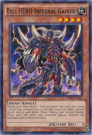 Evil HERO Infernal Gainer (Shatterfoil) [BP03-EN032] Common