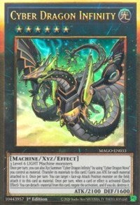 Cyber Dragon Infinity (Alternate Art) [MAGO-EN033] Premium Gold Rare