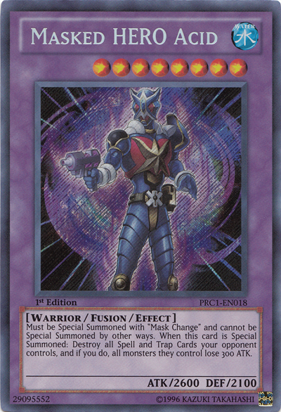 Masked HERO Acid [PRC1-EN018] Secret Rare