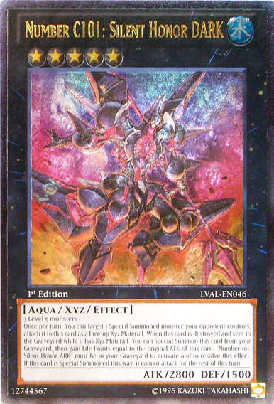 Number C101: Silent Honor DARK (UTR) [LVAL-EN046] Ultimate Rare