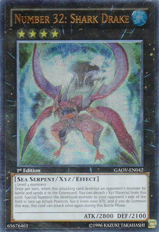 Number 32: Shark Drake (UTR) [GAOV-EN042] Ultimate Rare