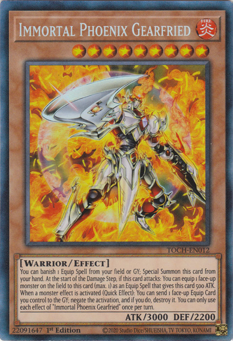Immortal Phoenix Gearfried (CR) [TOCH-EN012] Collector's Rare