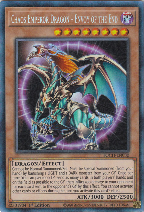 Chaos Emperor Dragon - Envoy of the End (CR) [TOCH-EN030] Collector's Rare