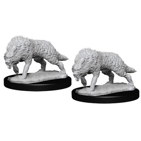 WizKids Unpainted Minis WV7 Timber Wolves