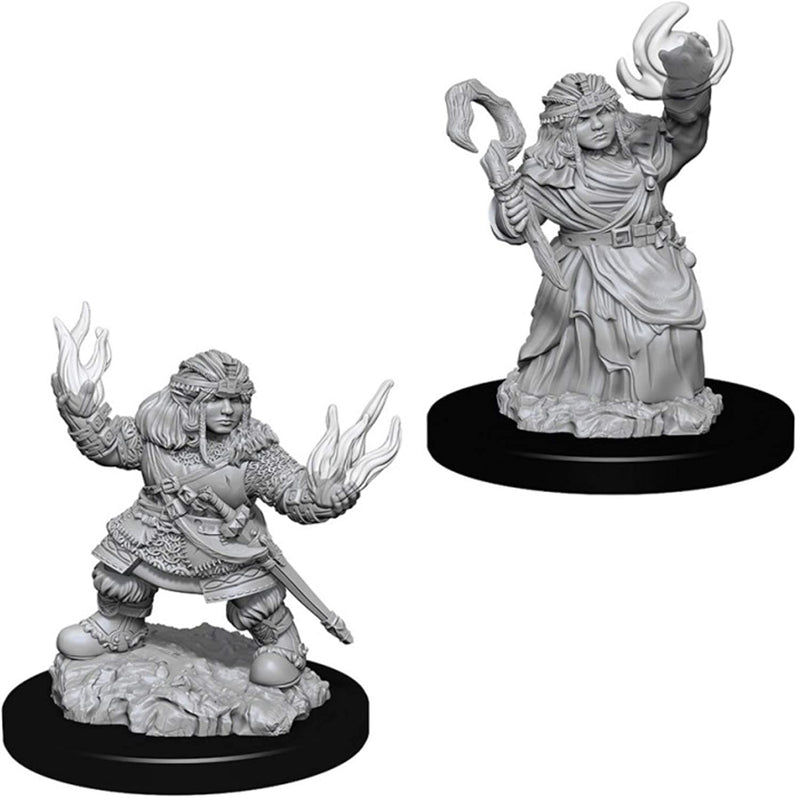 RETIRED: PF Unpainted Minis WV7 Female Dwarf Summoner