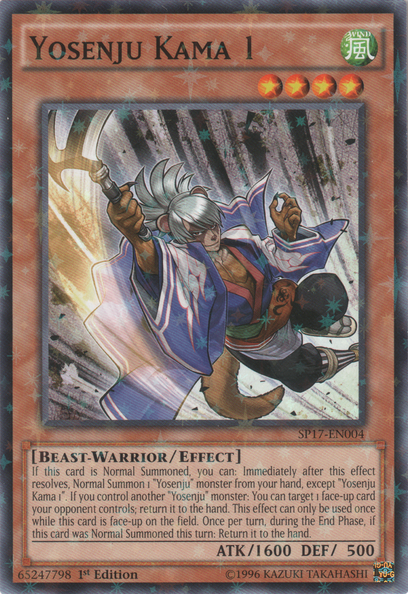 Yosenju Kama 1 (Starfoil) [SP17-EN004] Starfoil Rare