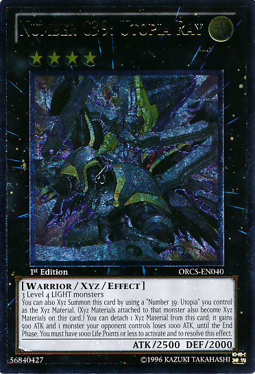Number C39: Utopia Ray (UTR) [ORCS-EN040] Ultimate Rare