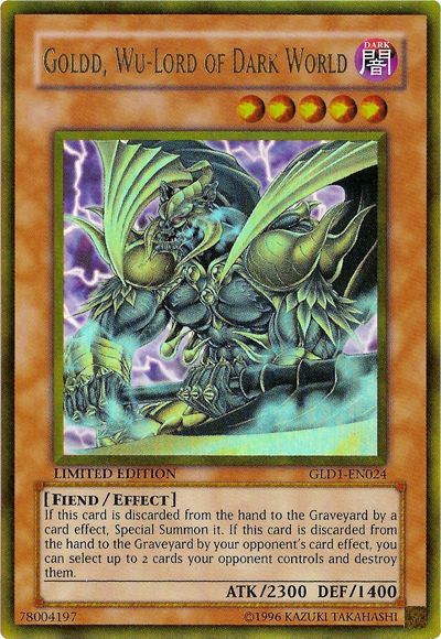 Goldd, Wu-Lord of Dark World [GLD1-EN024] Gold Rare