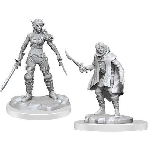 D&D Unpainted Minis WV19 Rogue & Half-Elf Rogue Protege