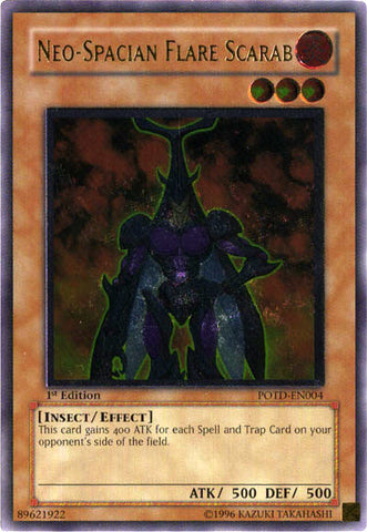 Neo-Spacian Flare Scarab (UTR) [POTD-EN004] Ultimate Rare