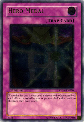 Hero Medal (UTR) [STON-EN050] Ultimate Rare
