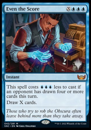 Even the Score (Promo Pack) [Streets of New Capenna Promos]