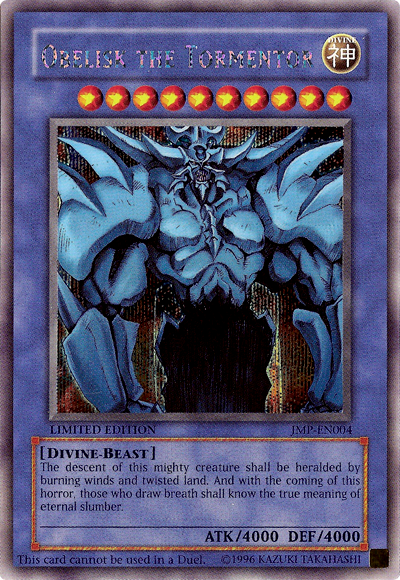 Obelisk the Tormentor (JMP-EN004) [JMP-EN004] Secret Rare
