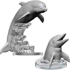 WizKids Unpainted Minis WV14 Dolphins