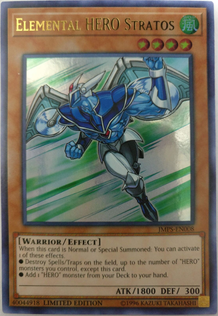 Elemental HERO Stratos [JMPS-EN008] Ultra Rare
