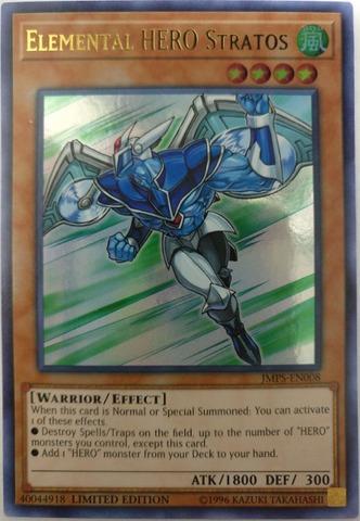 Elemental HERO Stratos [JMPS-EN008] Ultra Rare