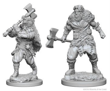 D&D Unpainted Minis WV1 Male Human Barbarian