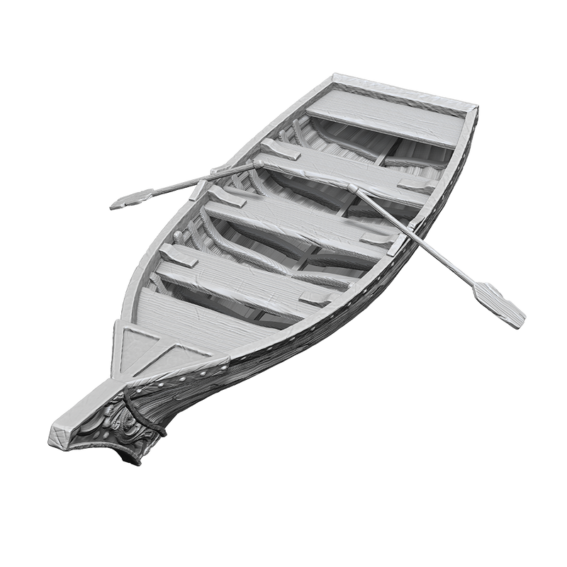 Wizkids Unpainted Minis WV18 Rowboat And Oars