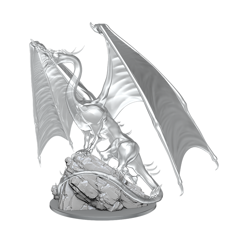 D&D Unpainted Minis WV17 Young Emerald Dragon