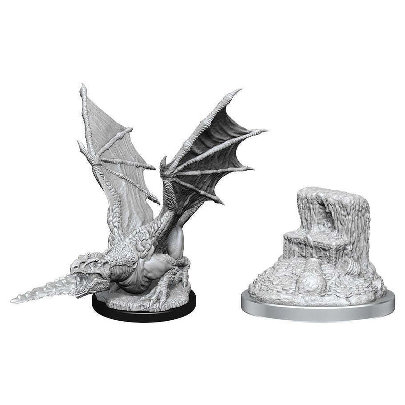 D&D Unpainted Minis WV19 White Dragon Wyrmling