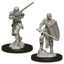 D&D Unpainted Minis WV9 Female Human Fighter