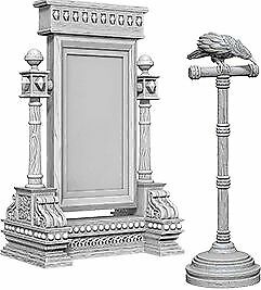 WizKids Unpainted Minis WV5 Mirror/ Bird On Stand