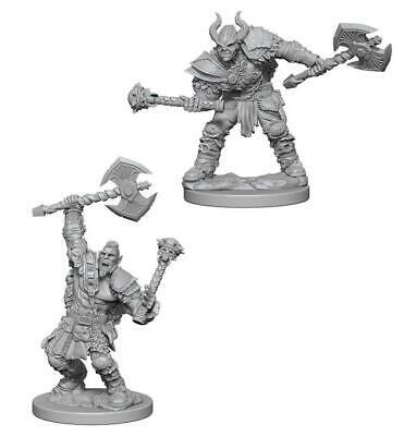 PF Unpainted Minis WV3 Half-Orc Male Barbarian