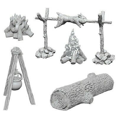 WizKids Unpainted Minis WV10 Camp Fire/Sitting Log