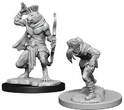 D&D Unpainted Minis WV11 Wererat And Weretiger