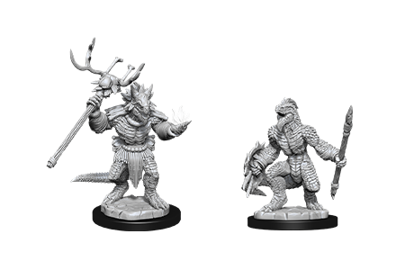 D&D Unpainted Minis WV12 Lizardfolk And Shaman