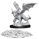 D&D Unpainted Minis WV10 Blue Dragon Wyrmling