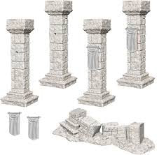 WizKids Unpainted Minis WV11 Pillars And Banners